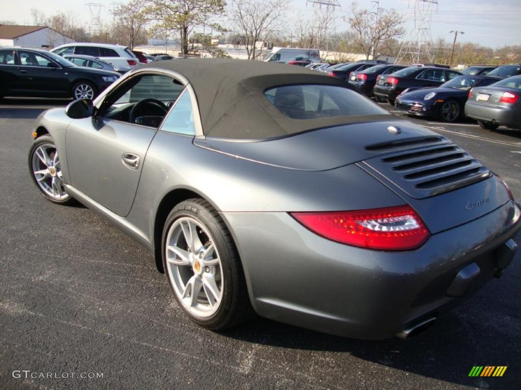 Meteor Grey Metallic 2009 Porsche 911 Carrera Cabriolet Exterior Photo #41062287