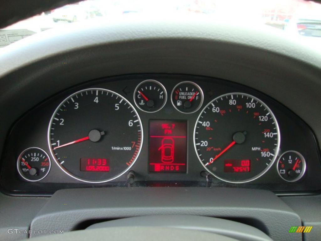 2004 Audi A6 2.7T S-Line quattro Sedan Gauges Photo #41063215