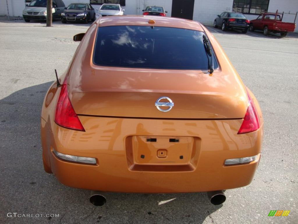 2006 350Z Touring Coupe - Le Mans Sunset Metallic / Burnt Orange Leather photo #9