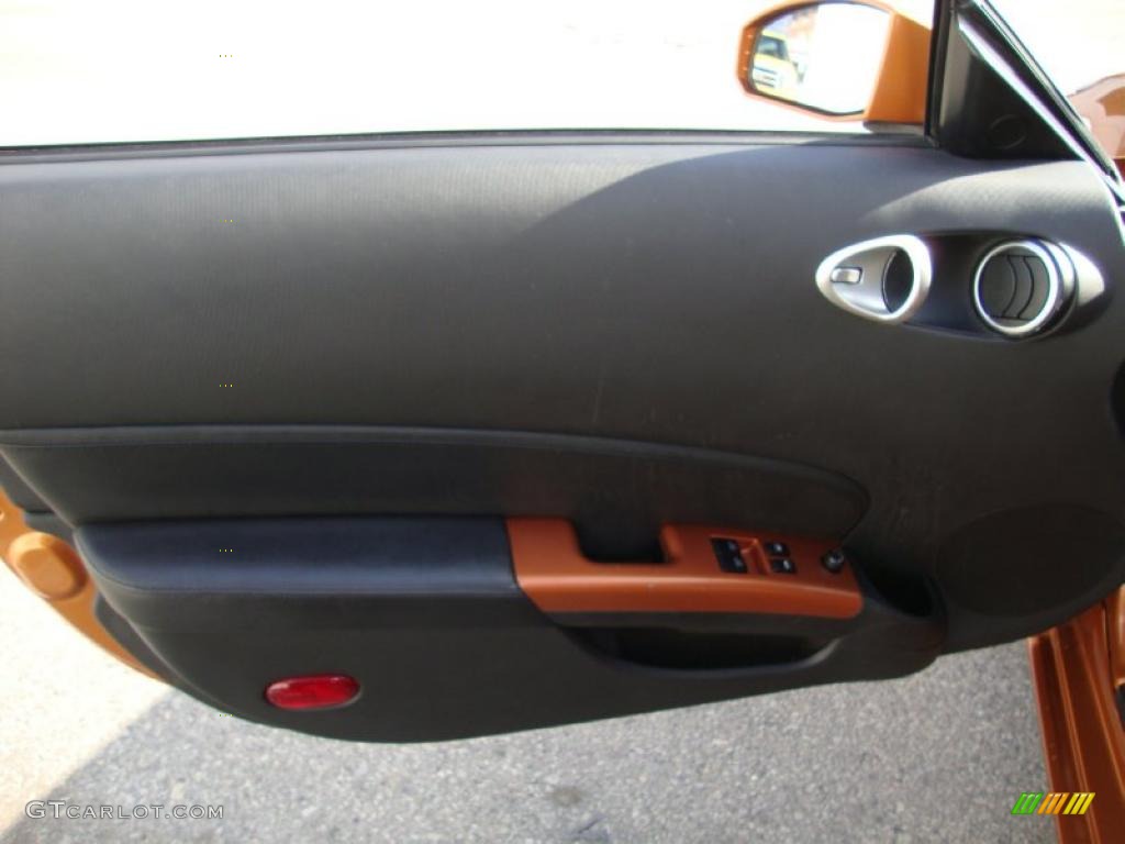 2006 350Z Touring Coupe - Le Mans Sunset Metallic / Burnt Orange Leather photo #14