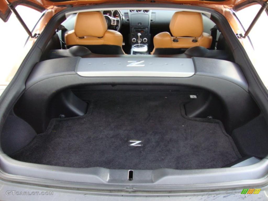 2006 350Z Touring Coupe - Le Mans Sunset Metallic / Burnt Orange Leather photo #23