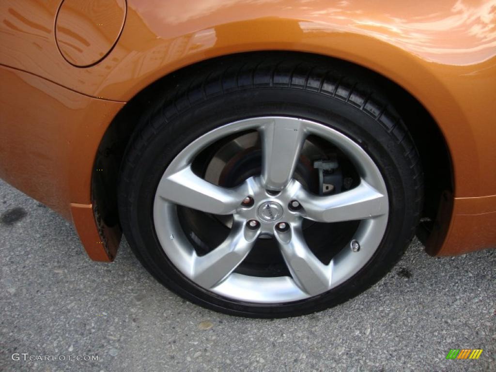 2006 350Z Touring Coupe - Le Mans Sunset Metallic / Burnt Orange Leather photo #25