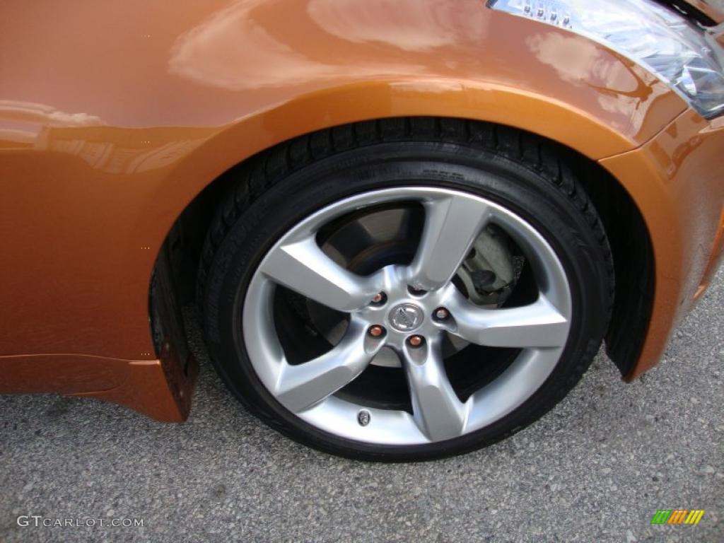 2006 350Z Touring Coupe - Le Mans Sunset Metallic / Burnt Orange Leather photo #26