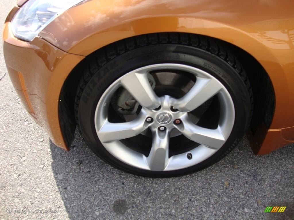 2006 350Z Touring Coupe - Le Mans Sunset Metallic / Burnt Orange Leather photo #31