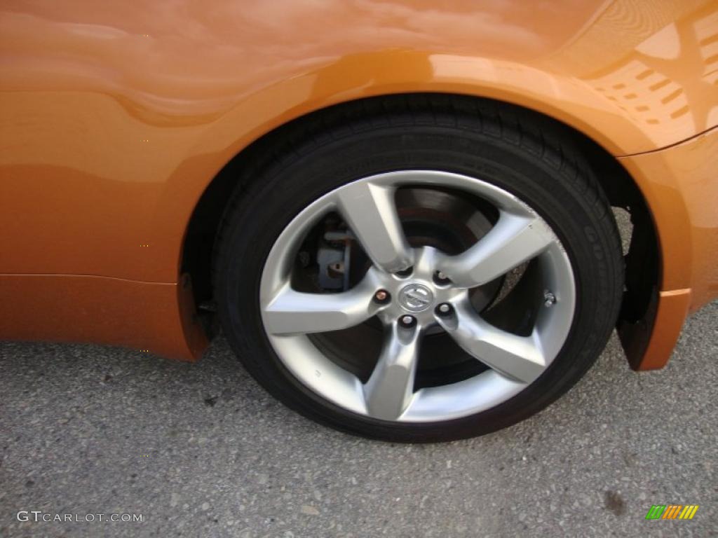 2006 350Z Touring Coupe - Le Mans Sunset Metallic / Burnt Orange Leather photo #32