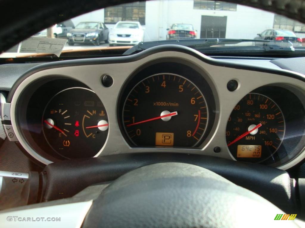 2006 350Z Touring Coupe - Le Mans Sunset Metallic / Burnt Orange Leather photo #37