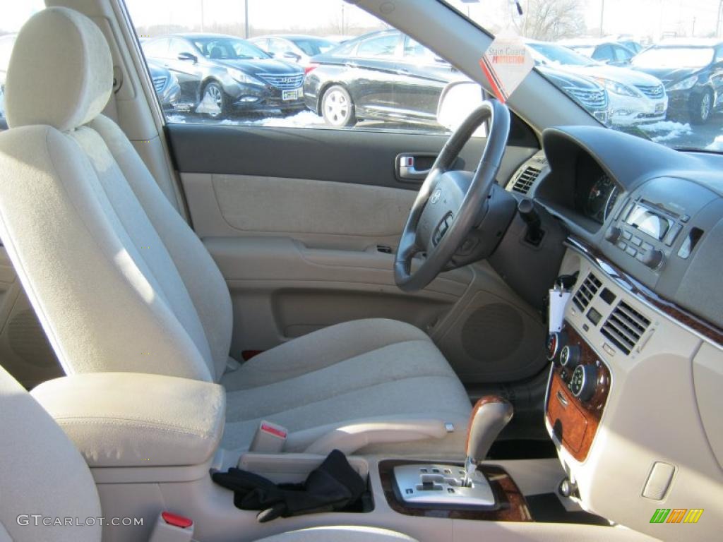 Beige Interior 2006 Hyundai Sonata LX V6 Photo #41064347