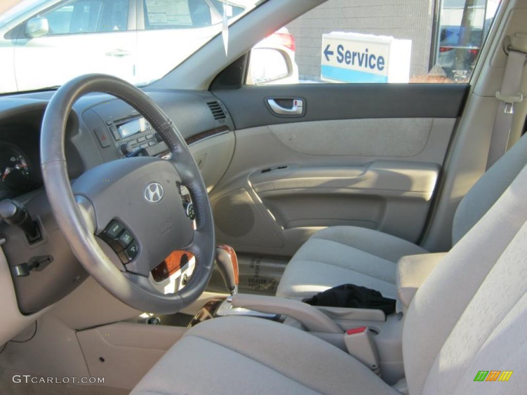 Beige Interior 2006 Hyundai Sonata LX V6 Photo #41064635