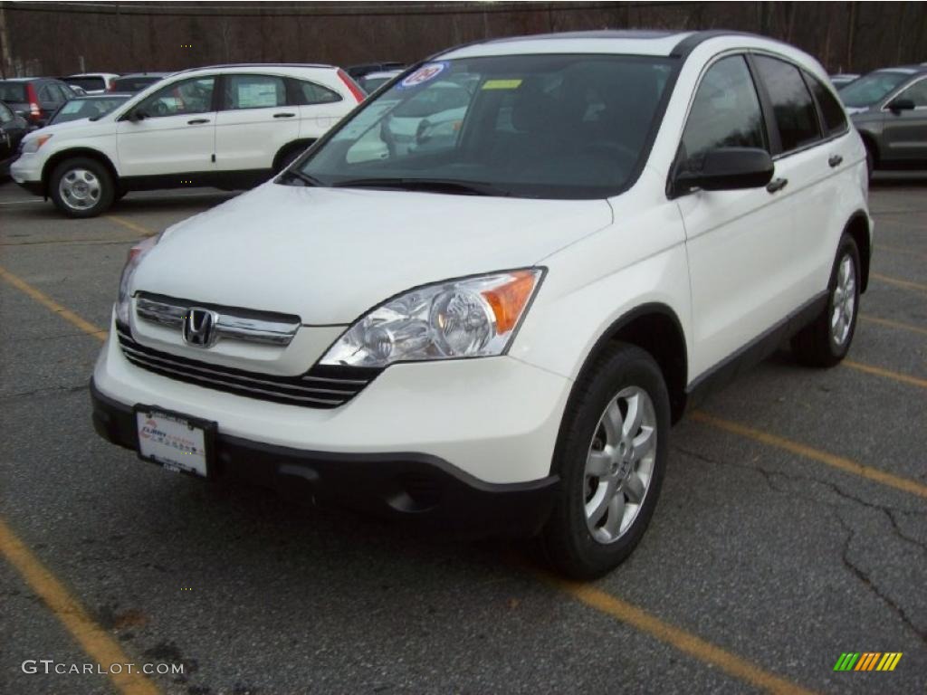 2009 CR-V EX 4WD - Taffeta White / Ivory photo #22