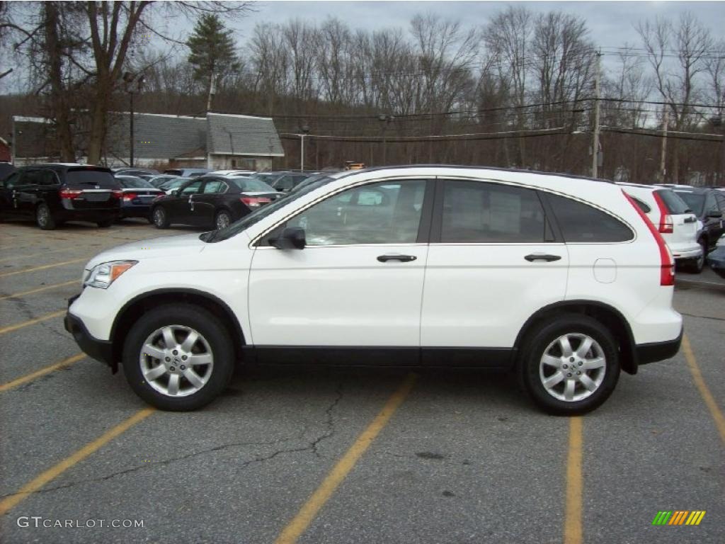 2009 CR-V EX 4WD - Taffeta White / Ivory photo #25