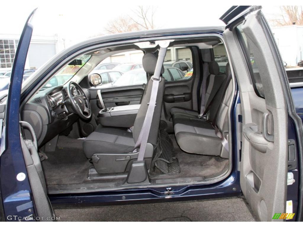 Ebony Interior 2010 Chevrolet Silverado 1500 LT Extended Cab 4x4 Photo #41065287