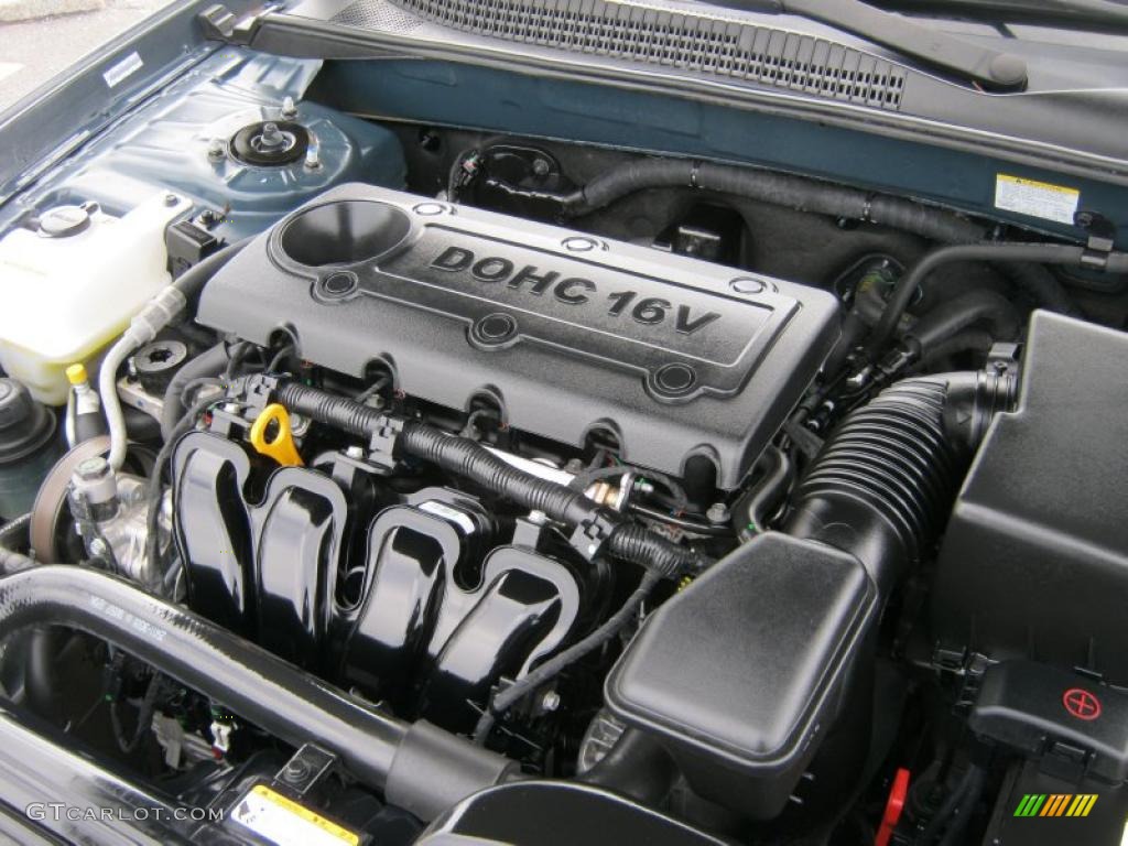 2009 Hyundai Sonata SE 2.4 Liter DOHC 16V VVT 4 Cylinder Engine Photo #41065399