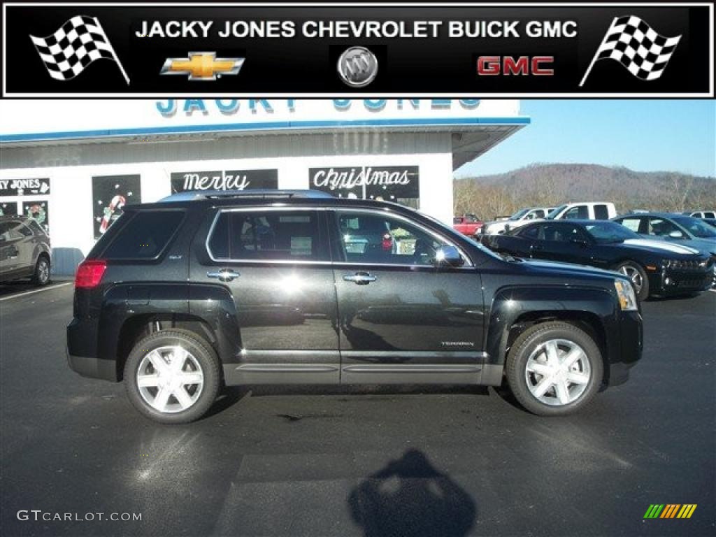 2011 Terrain SLT - Carbon Black Metallic / Jet Black photo #1