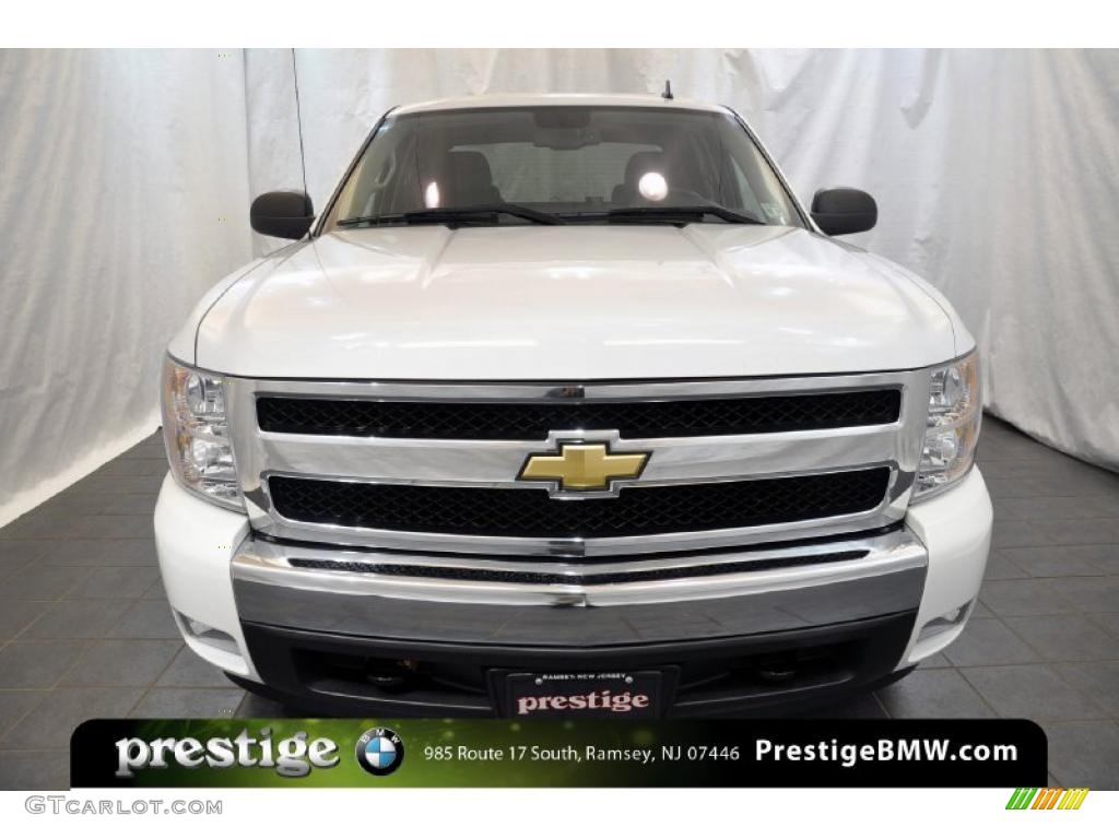 2008 Silverado 1500 LT Crew Cab 4x4 - Summit White / Ebony photo #6