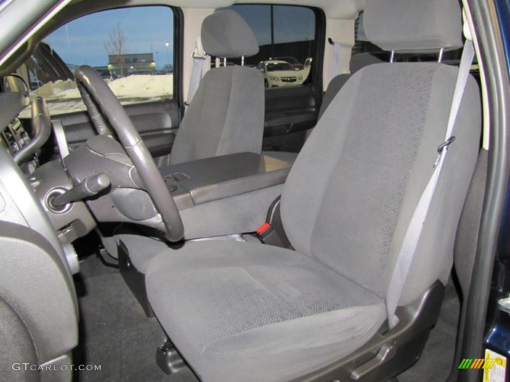 Ebony Interior 2008 Chevrolet Silverado 1500 LT Crew Cab 4x4 Photo #41069951