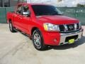 2006 Red Alert Nissan Titan XE Crew Cab  photo #1