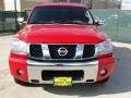 2006 Red Alert Nissan Titan XE Crew Cab  photo #8