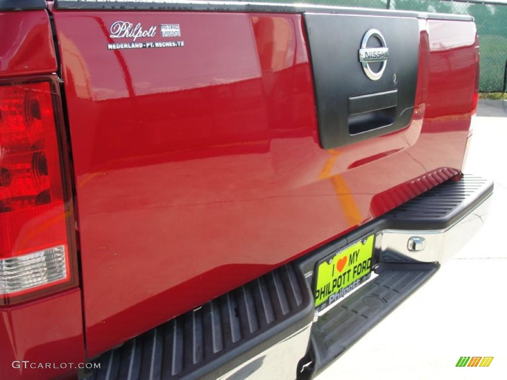 2006 Titan XE Crew Cab - Red Alert / Steel Gray photo #20