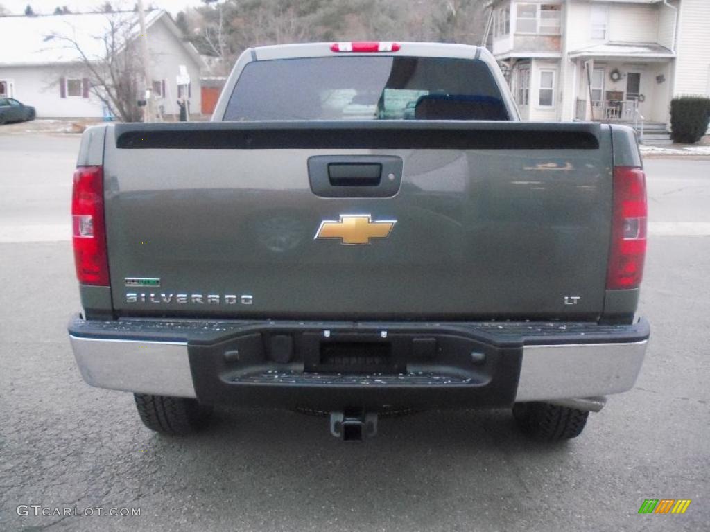 2011 Silverado 1500 LT Crew Cab 4x4 - Steel Green Metallic / Ebony photo #6