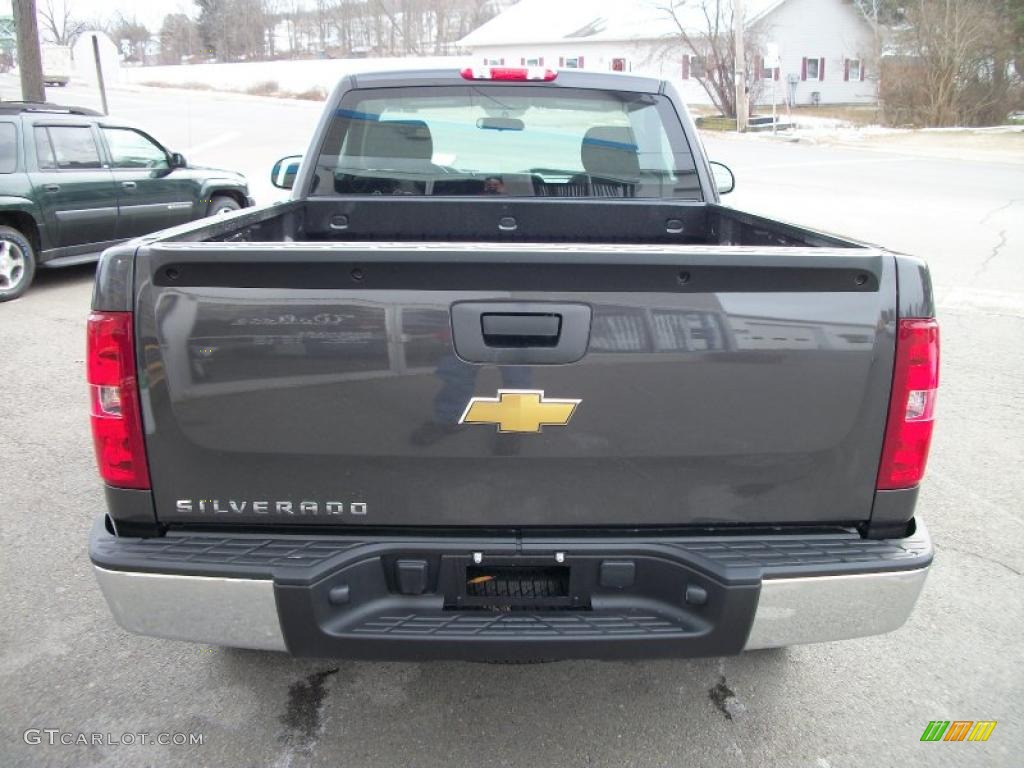 2011 Silverado 1500 Regular Cab 4x4 - Taupe Gray Metallic / Dark Titanium photo #4