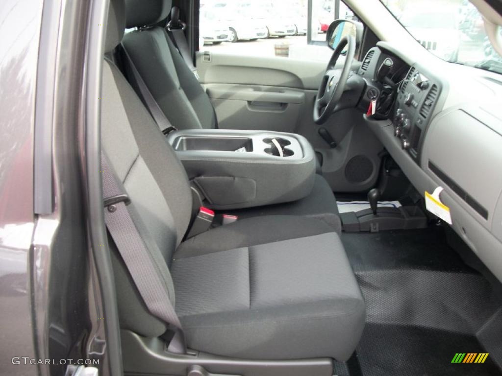 Dark Titanium Interior 2011 Chevrolet Silverado 1500 Regular Cab 4x4 Photo #41074171