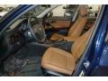 Saddle Brown Dakota Leather Interior Photo for 2011 BMW 3 Series #41074911