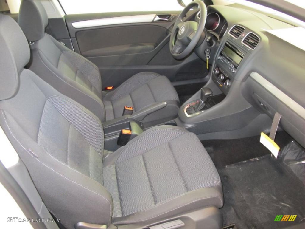 Titan Black Interior 2011 Volkswagen Golf 2 Door Photo #41076490