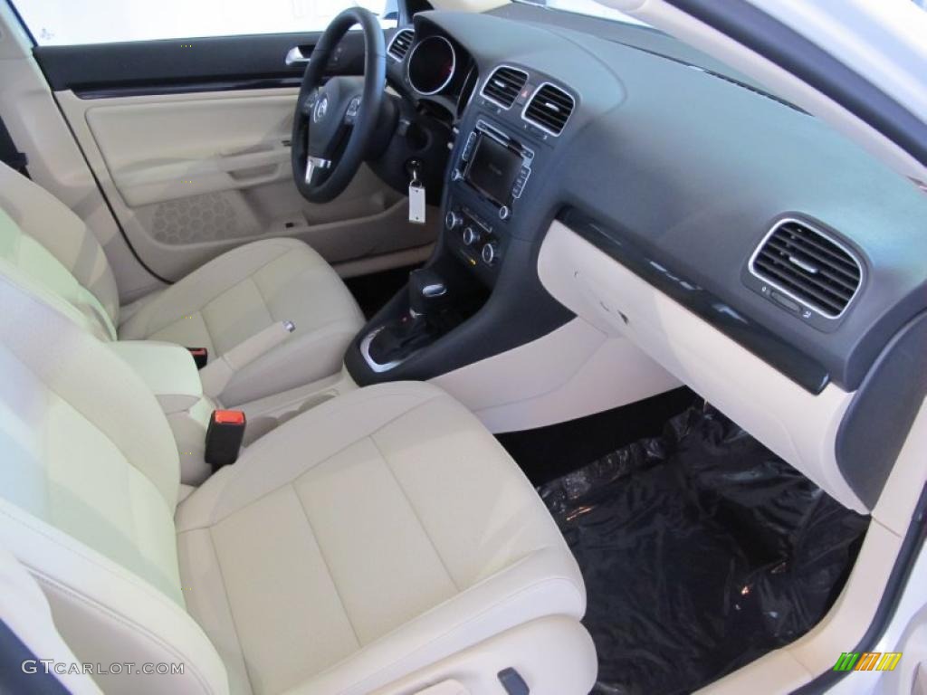 Cornsilk Beige Interior 2011 Volkswagen Jetta TDI SportWagen Photo #41077123