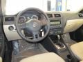 Cornsilk Beige 2011 Volkswagen Jetta SE Sedan Dashboard