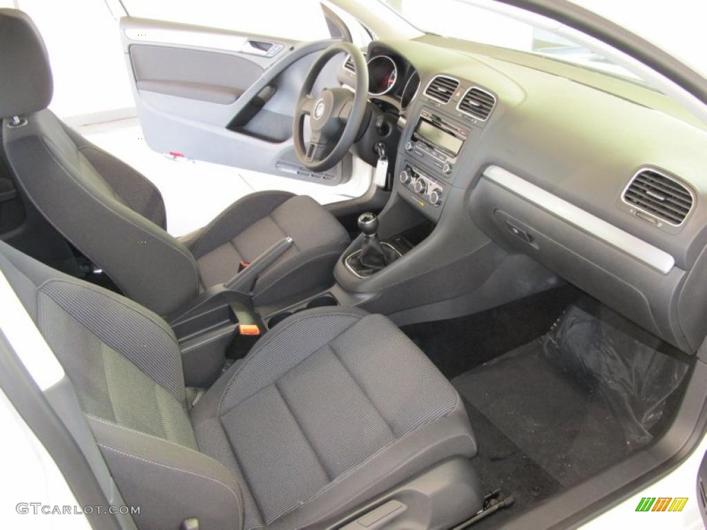 Titan Black Interior 2011 Volkswagen Golf 2 Door Photo #41078215