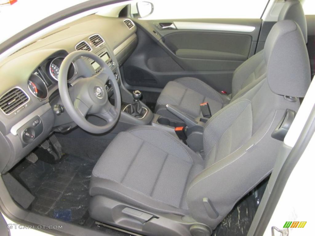 Titan Black Interior 2011 Volkswagen Golf 2 Door Photo #41078247