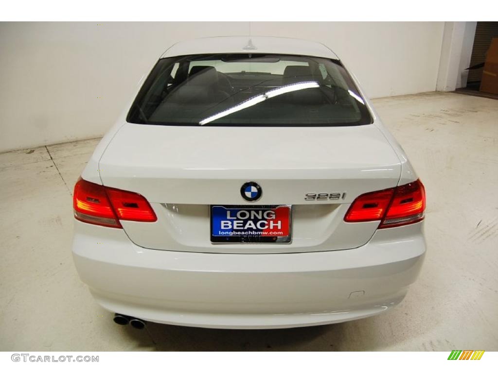 2008 3 Series 328i Coupe - Alpine White / Black photo #7