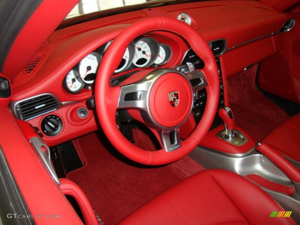 Carrera Red Interior 2011 Porsche 911 Turbo S Coupe Photo