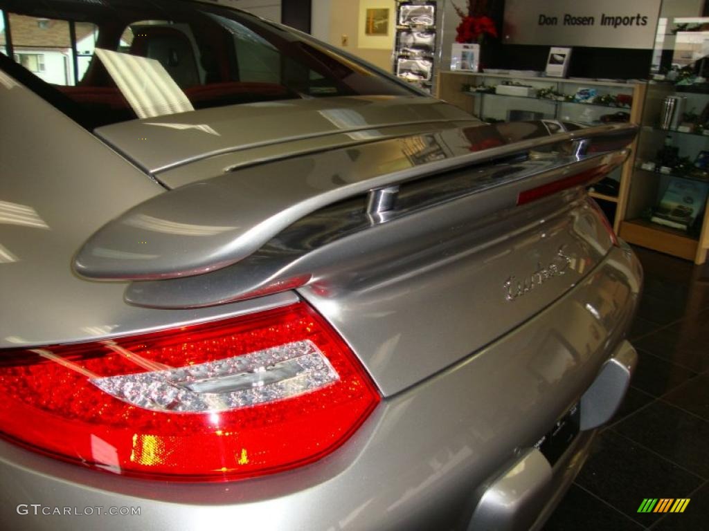 Platinum Silver Metallic 2011 Porsche 911 Turbo S Coupe Exterior Photo #41082407