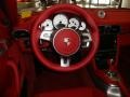 2011 Porsche 911 Carrera Red Interior Steering Wheel Photo