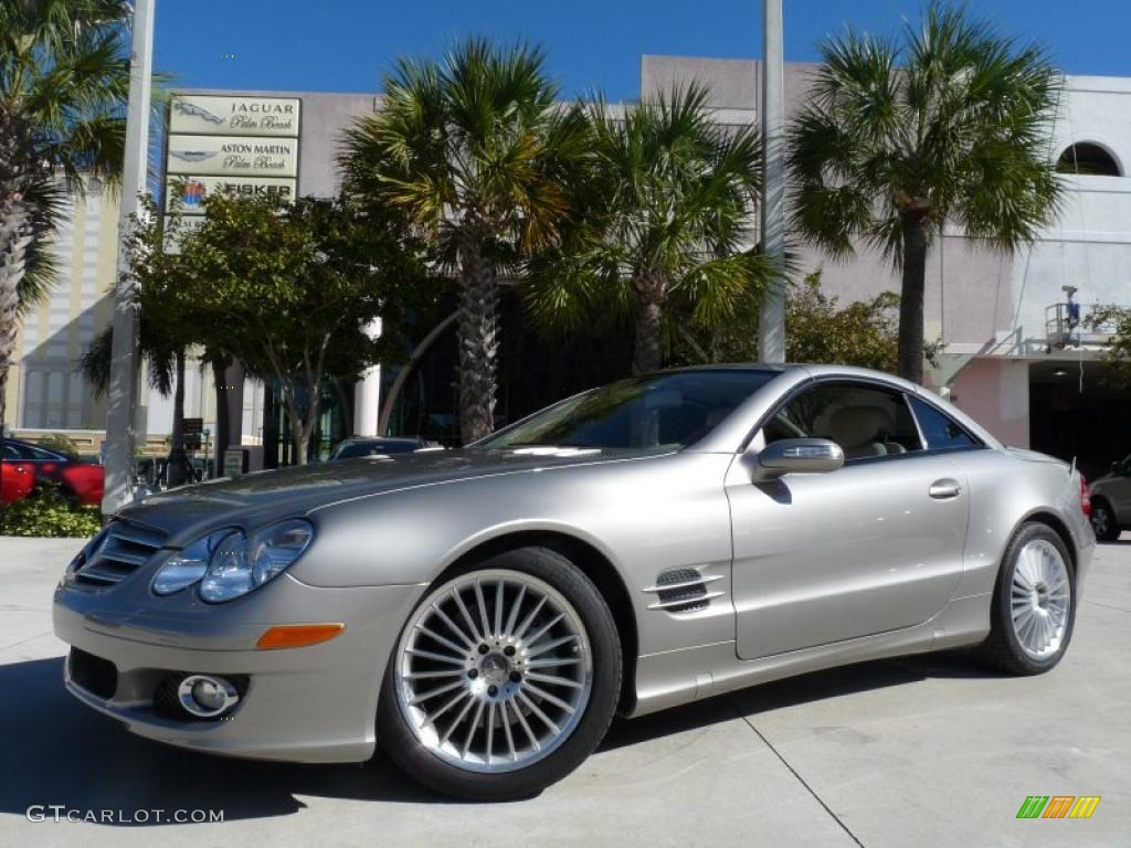 2007 SL 550 Roadster - Pewter Metallic / Stone photo #1