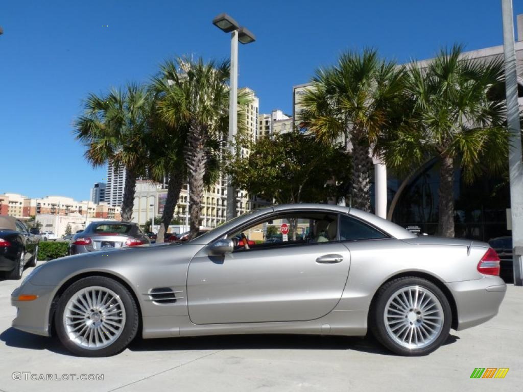 2007 SL 550 Roadster - Pewter Metallic / Stone photo #6