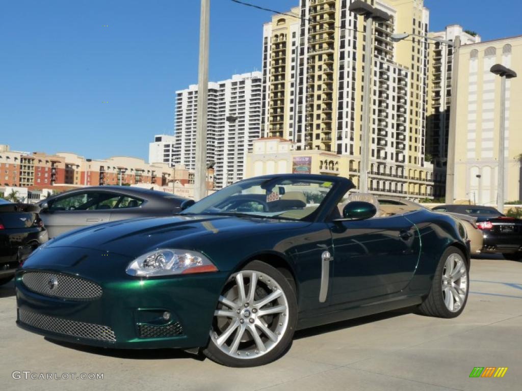 Emerald Fire Metallic 2008 Jaguar XK XKR Convertible Exterior Photo #41083883