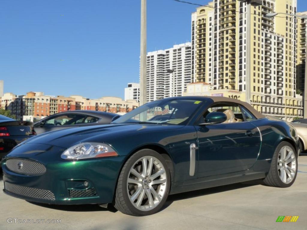 Emerald Fire Metallic 2008 Jaguar XK XKR Convertible Exterior Photo #41083943