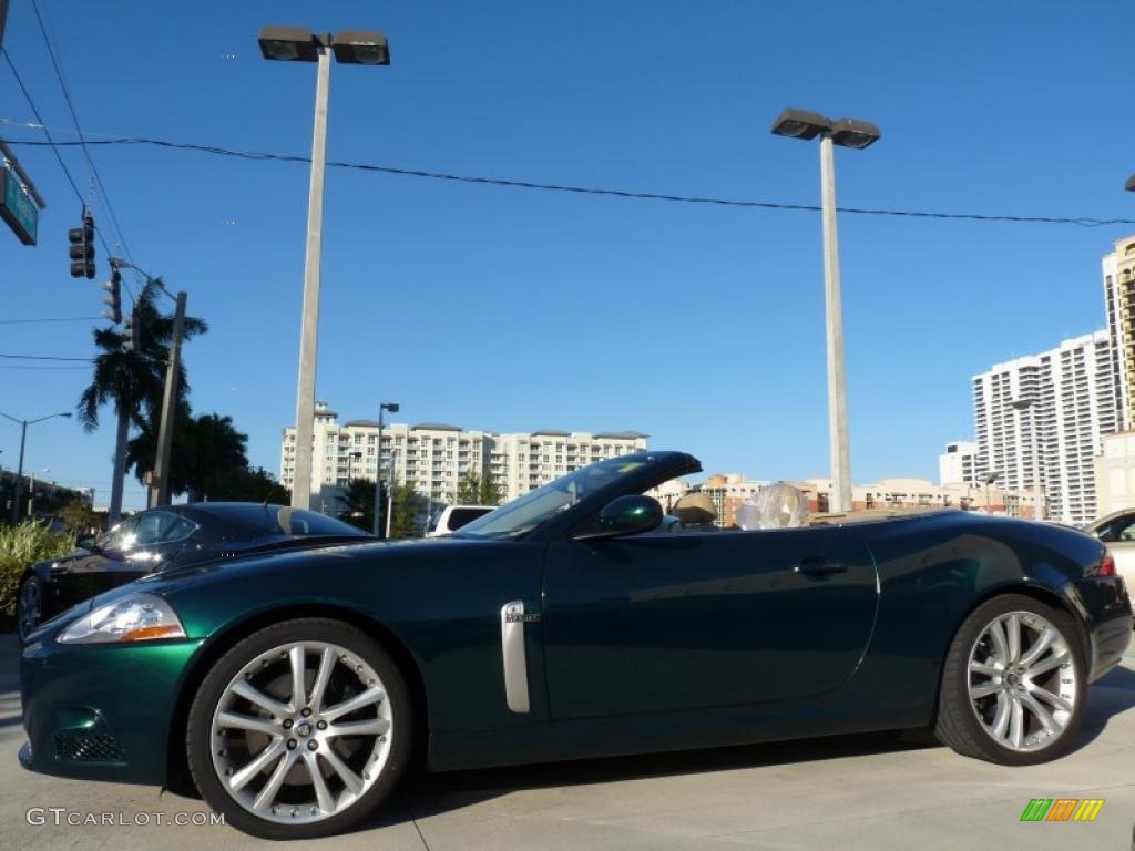 Emerald Fire Metallic 2008 Jaguar XK XKR Convertible Exterior Photo #41083963