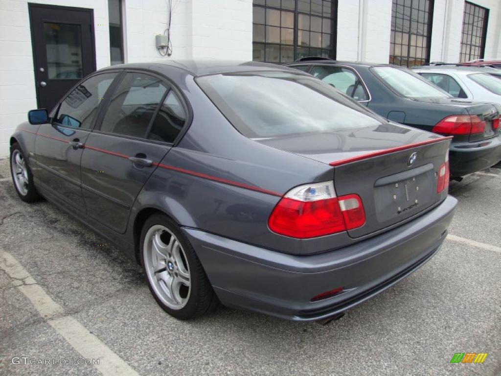 2000 3 Series 323i Sedan - Steel Grey Metallic / Grey photo #8