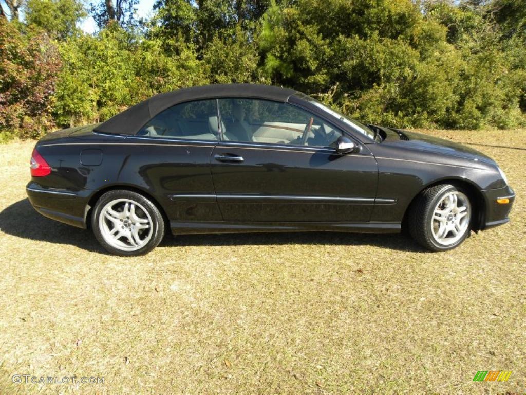 Black 2004 Mercedes-Benz CLK 500 Cabriolet Exterior Photo #41085723