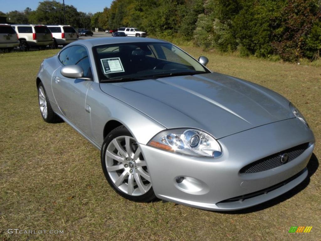 Liquid Silver Metallic 2008 Jaguar XK XK8 Coupe Exterior Photo #41086303