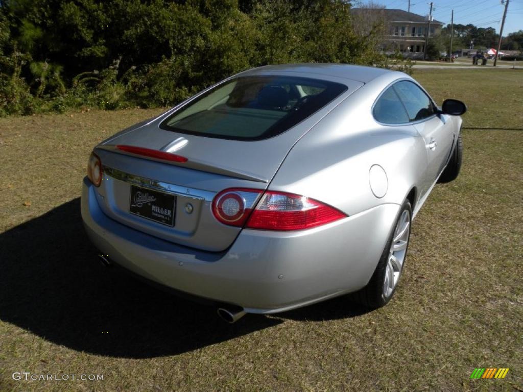 Liquid Silver Metallic 2008 Jaguar XK XK8 Coupe Exterior Photo #41086511