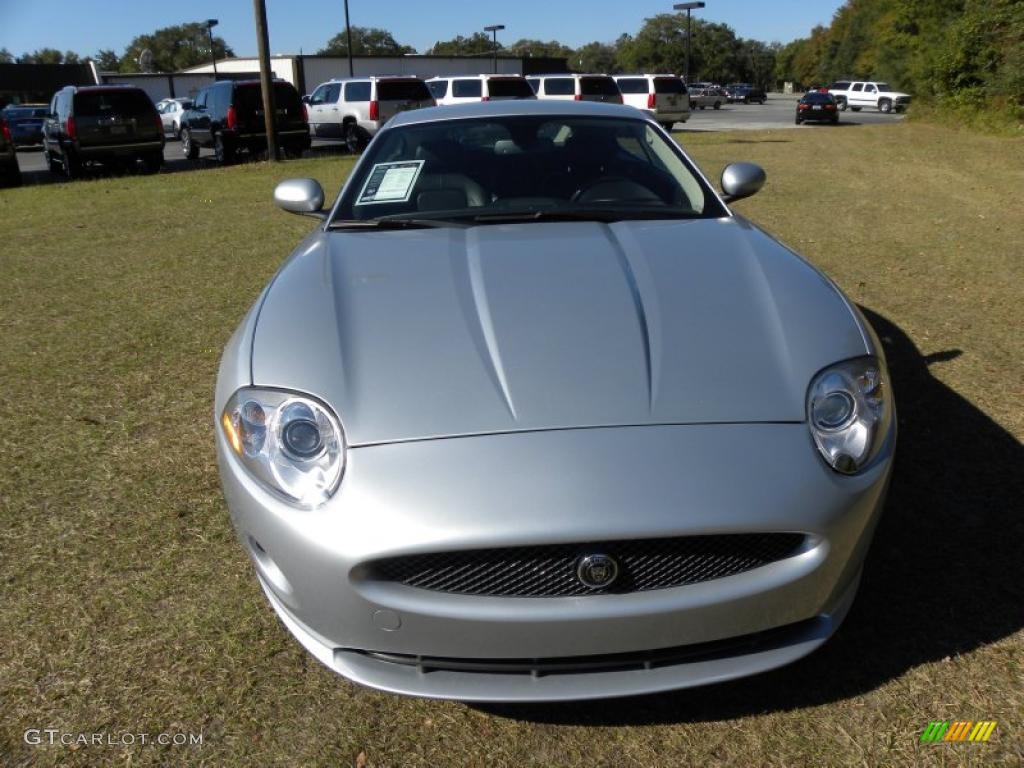 Liquid Silver Metallic 2008 Jaguar XK XK8 Coupe Exterior Photo #41086623