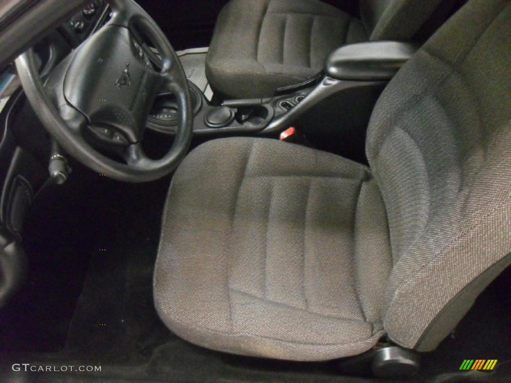 1998 Mustang V6 Coupe - Black / Charcoal Grey photo #8