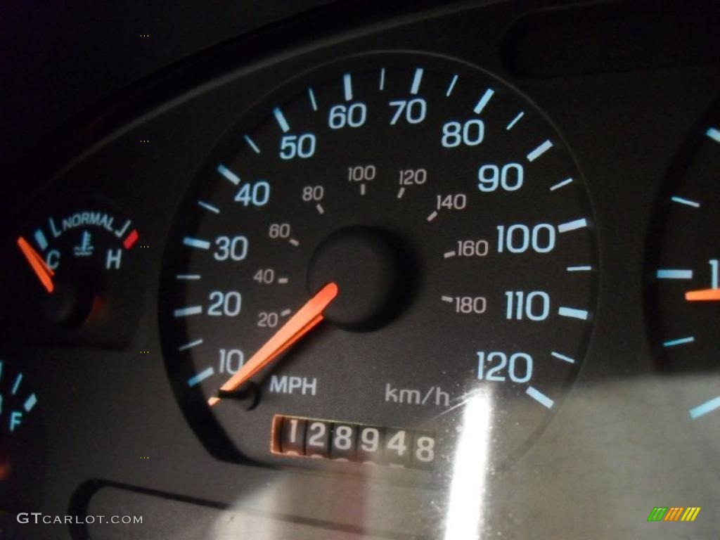 1998 Mustang V6 Coupe - Black / Charcoal Grey photo #12