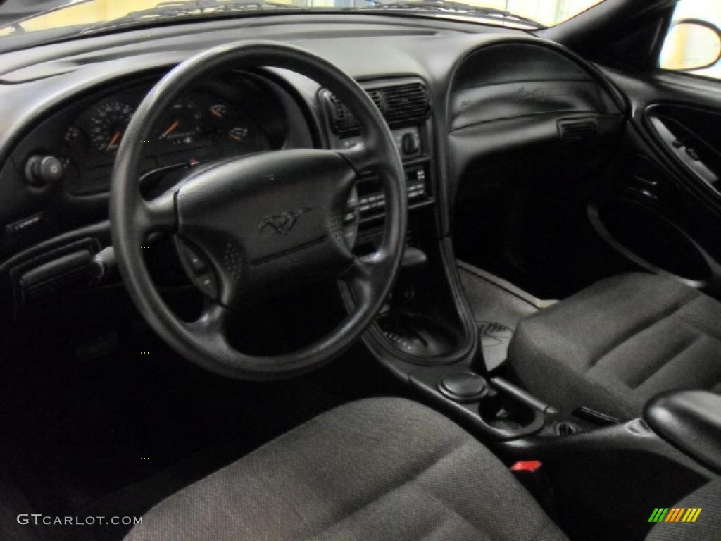 Charcoal Grey Interior 1998 Ford Mustang V6 Coupe Photo #41087193