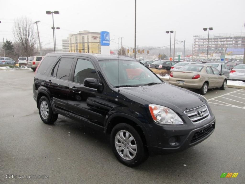 2005 CR-V EX 4WD - Nighthawk Black Pearl / Black photo #5