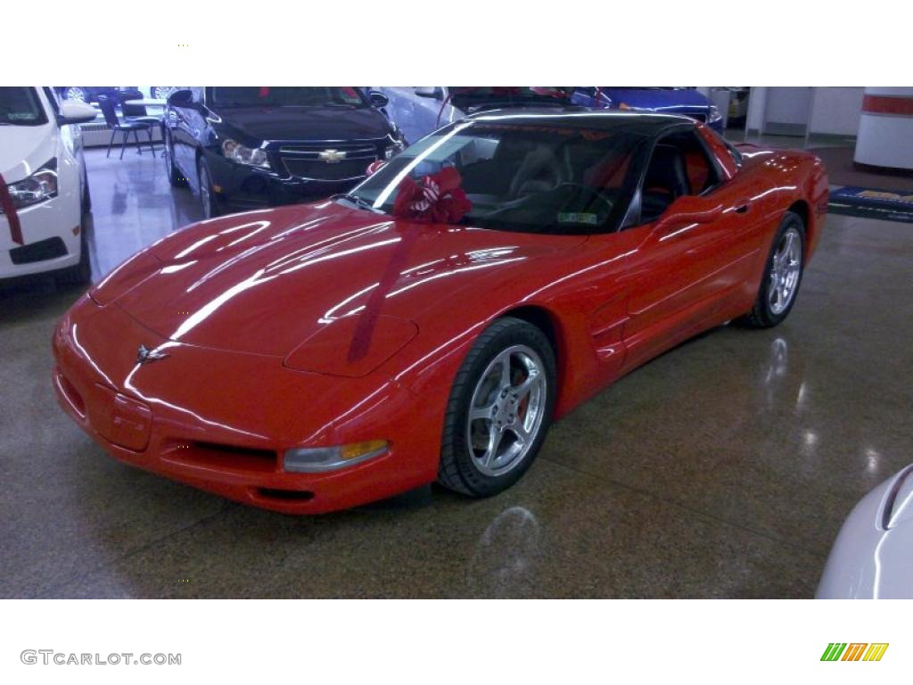 2001 Corvette Coupe - Torch Red / Black photo #1